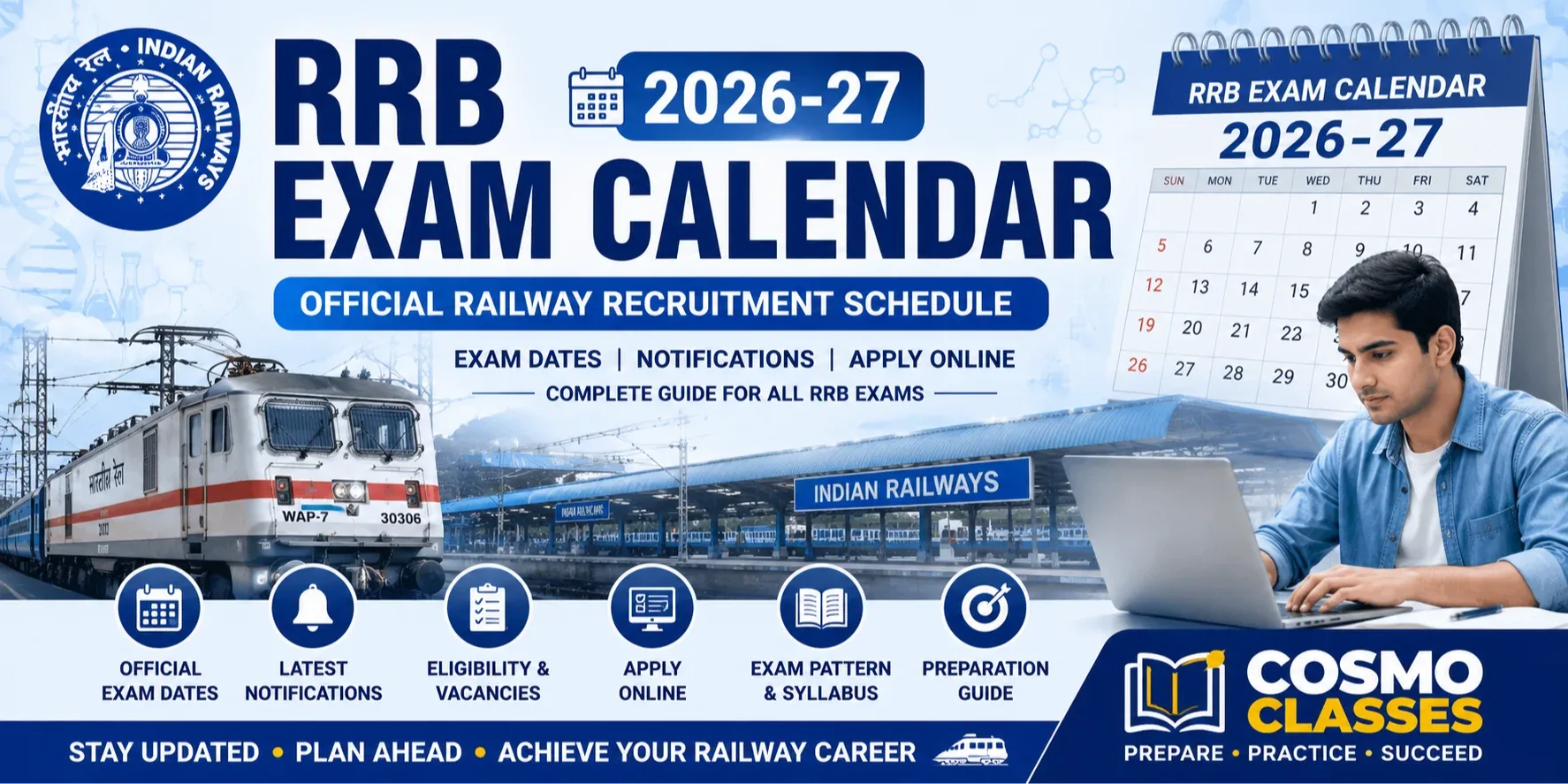 RRB Exam Calendar 2026-27: Railway Recruitment Schedule, Exam Dates & Notification Guide