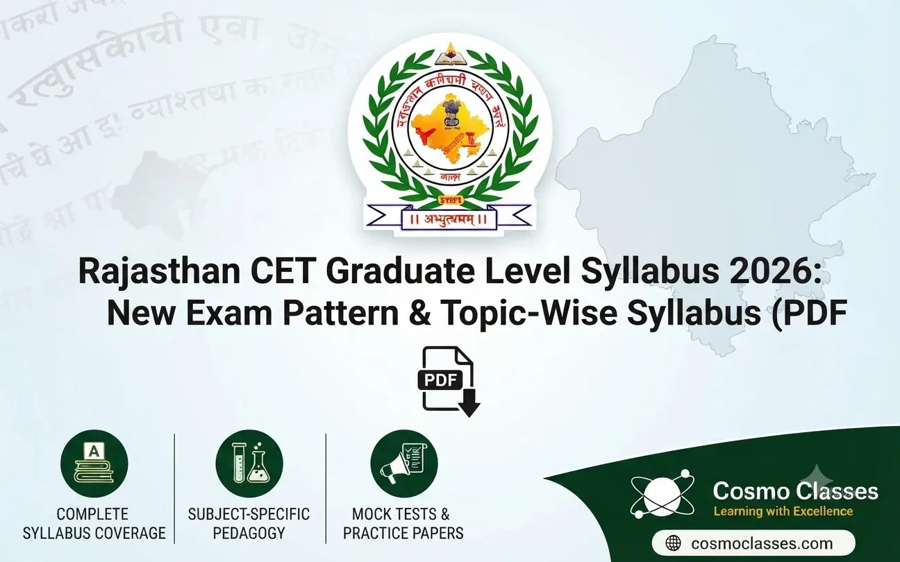 Rajasthan CET Graduate Level Syllabus 2026: New Exam Pattern & Topic-Wise Syllabus (PDF Download)