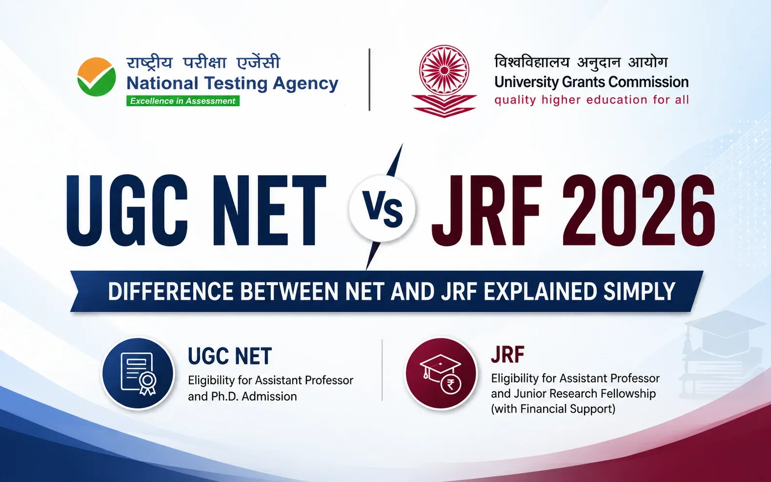UGC NET vs JRF 2026: Difference Between NET and JRF Explained Simply