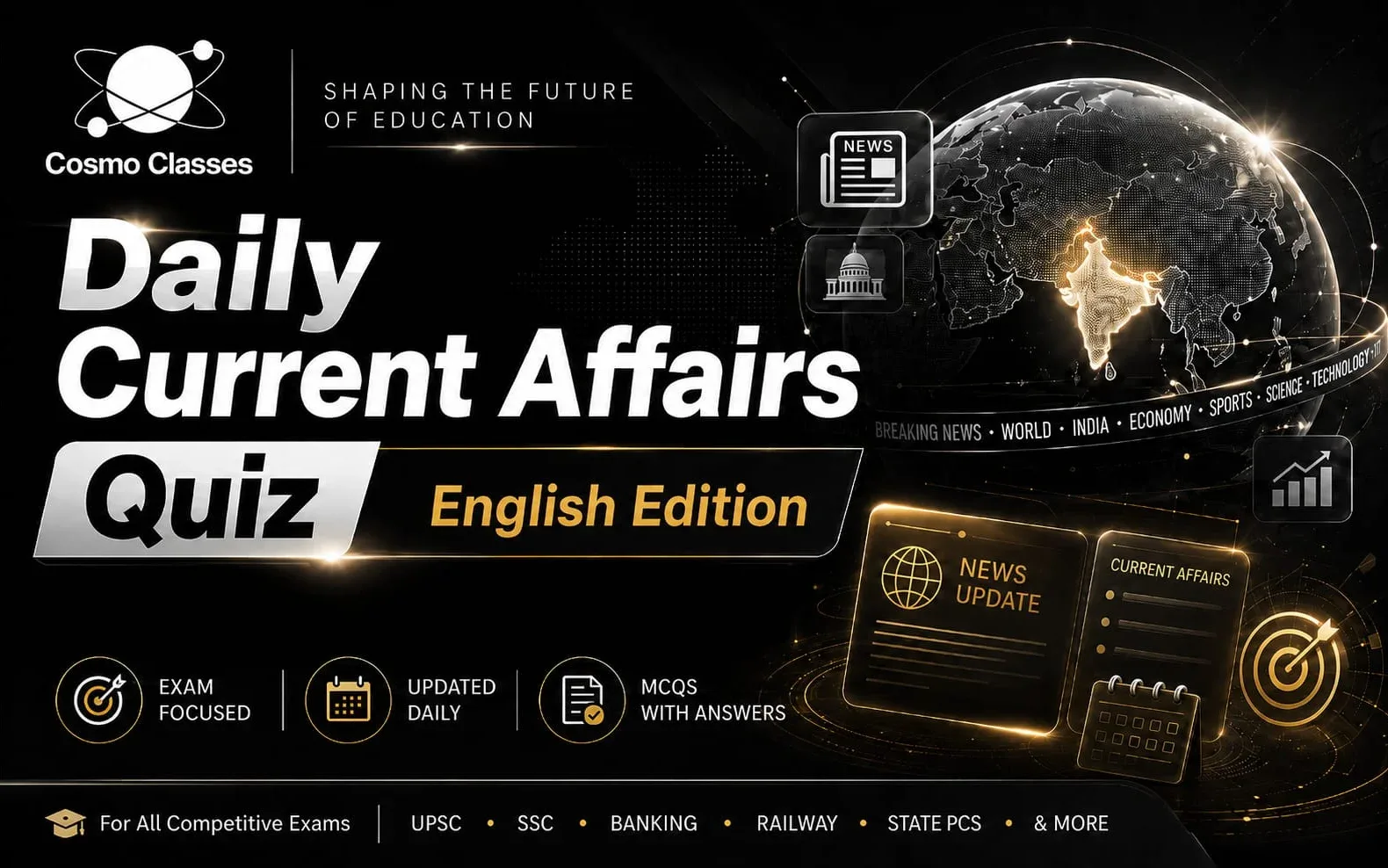 Daily Current Affairs Quiz (English) - Monday, 27 July 2026