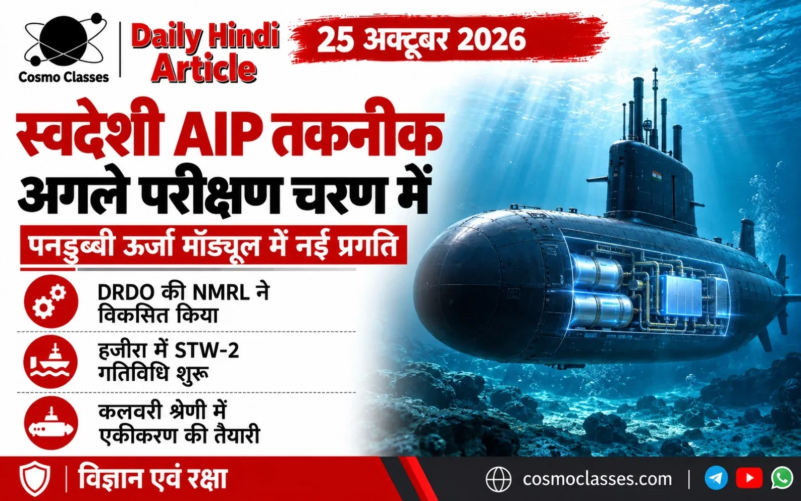 स्वदेशी AIP ऊर्जा मॉड्यूल और पनडुब्बी का अवधारणात्मक चित्र, वास्तविक परीक्षण का फोटो नहीं