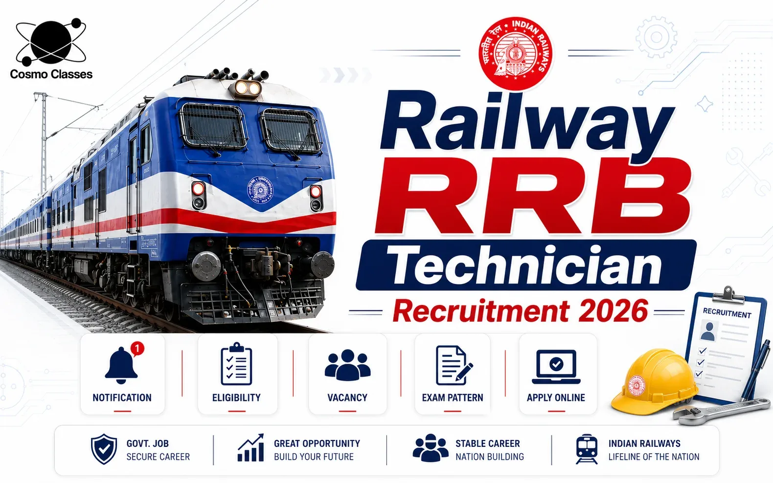Railway RRB Technician Recruitment 2026 Banner