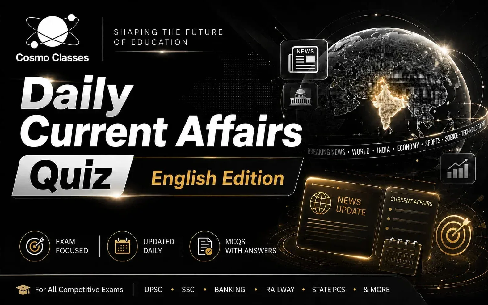 Daily Current Affairs Quiz English 29 July 2026 Banner