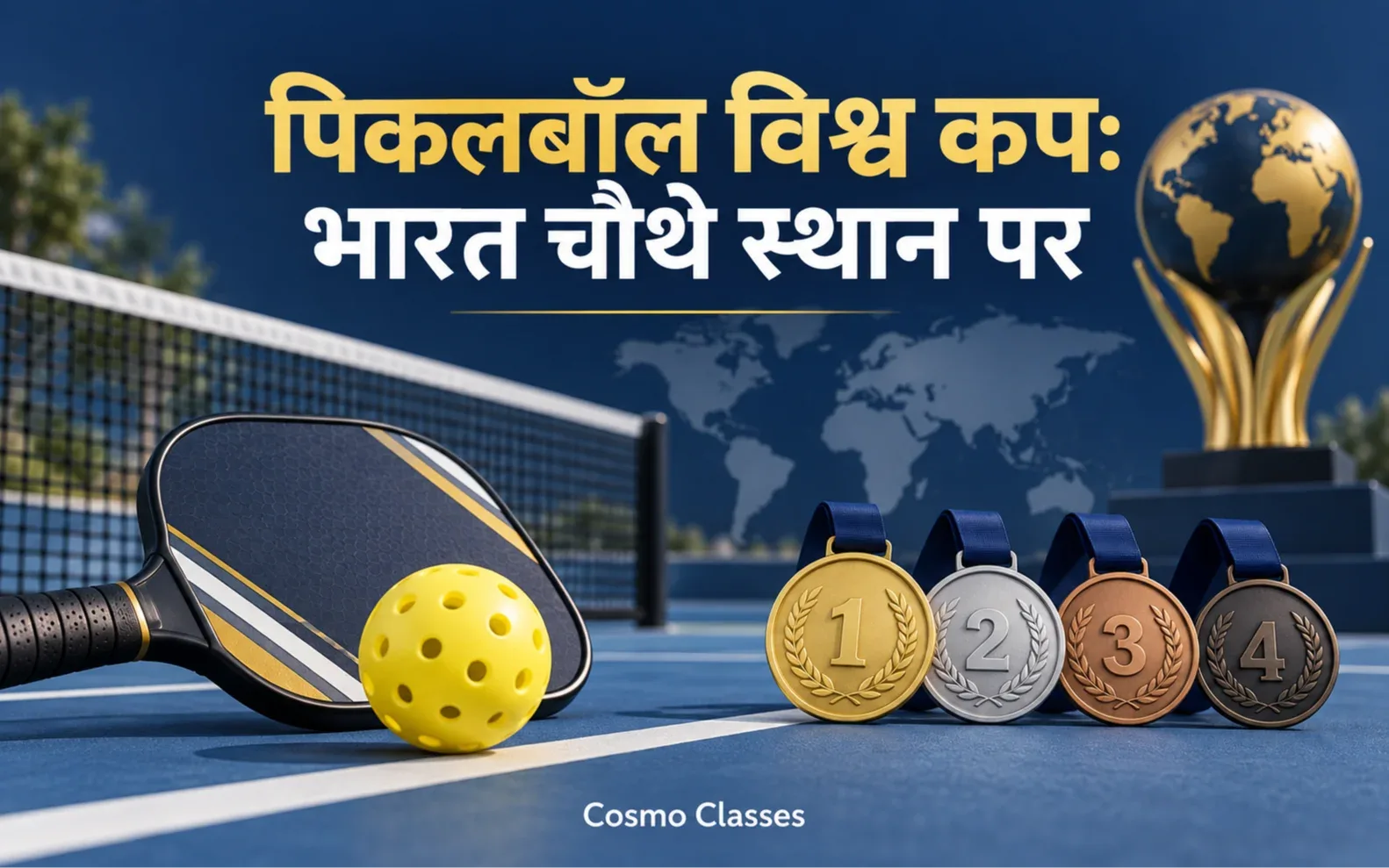 पिकलबॉल विश्व कप 2026: भारत चौथे स्थान पर, 41 पदक और खेल के आसान नियम — सांकेतिक चित्र