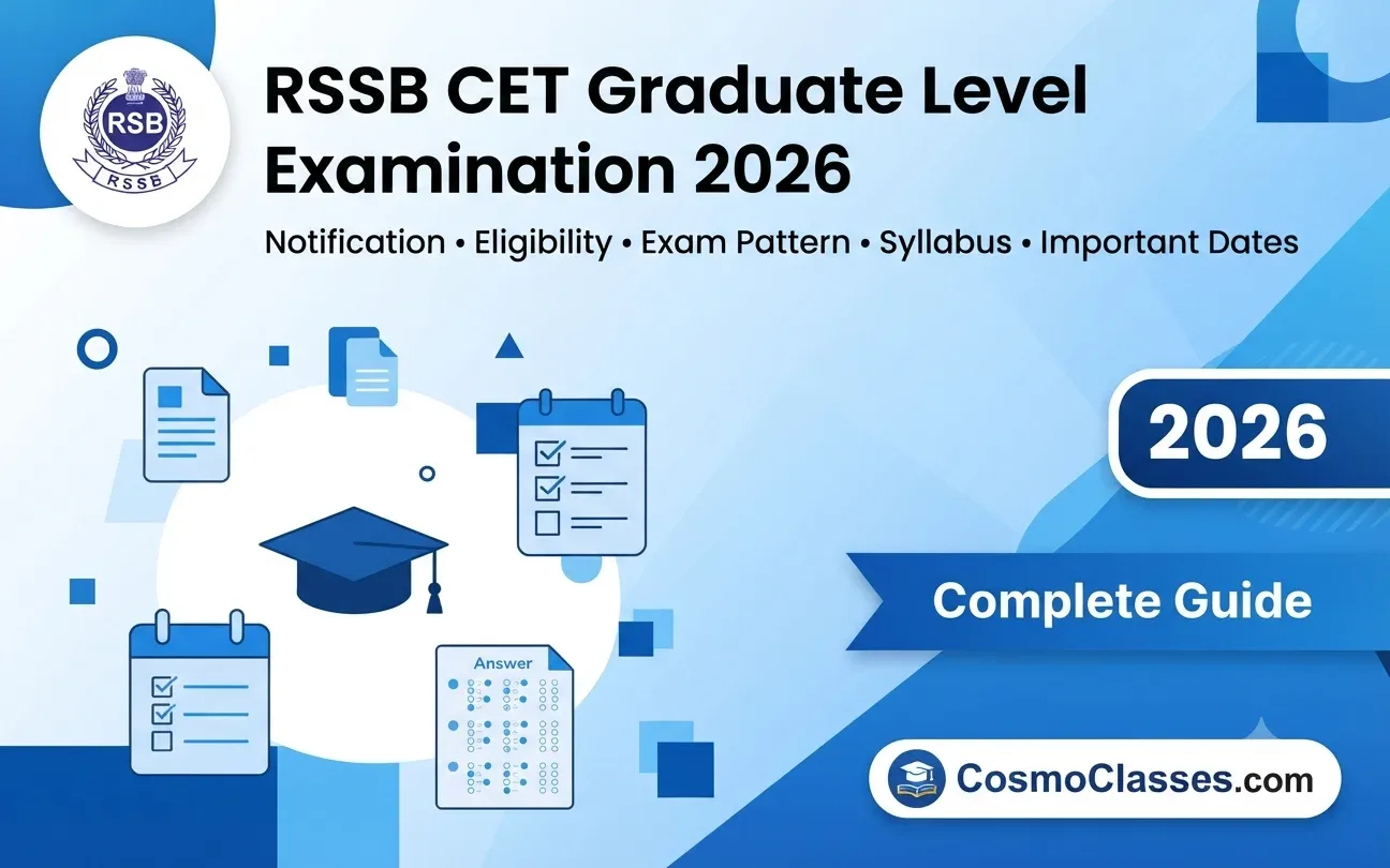 RSSB CET Graduate Level Examination 2026: Notification, Eligibility, Exam Pattern, Syllabus & Important Dates